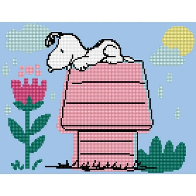 Kit créatif Diamond Dotz - niche à chien snoopy