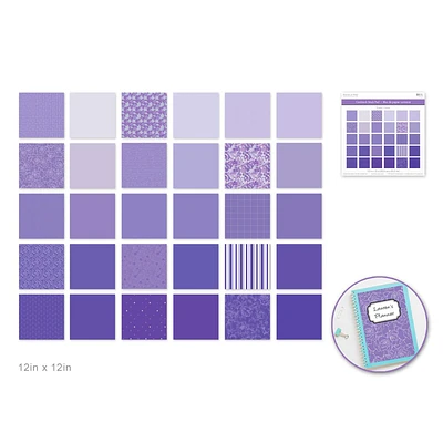 Bloc papier Forever in Time - 30 feuilles - Violet