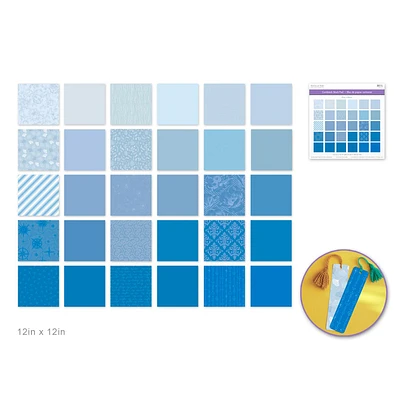 Bloc papier Forever in Time - 30 feuilles - Bleu