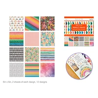 Forever in Time Paper Pad - 24 Sheets - Rainbow
