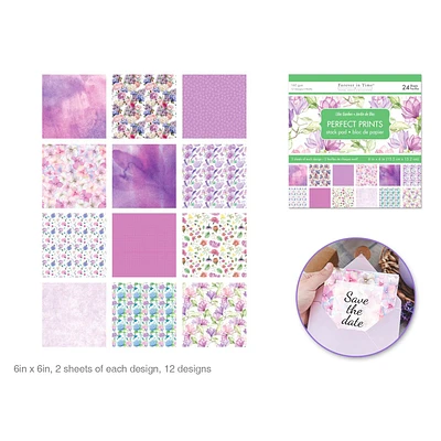 Forever in Time Paper Pad - 24 Sheets - Lila's garden