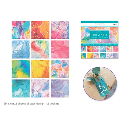 Forever in Time Paper Pad - 24 Sheets - Marble