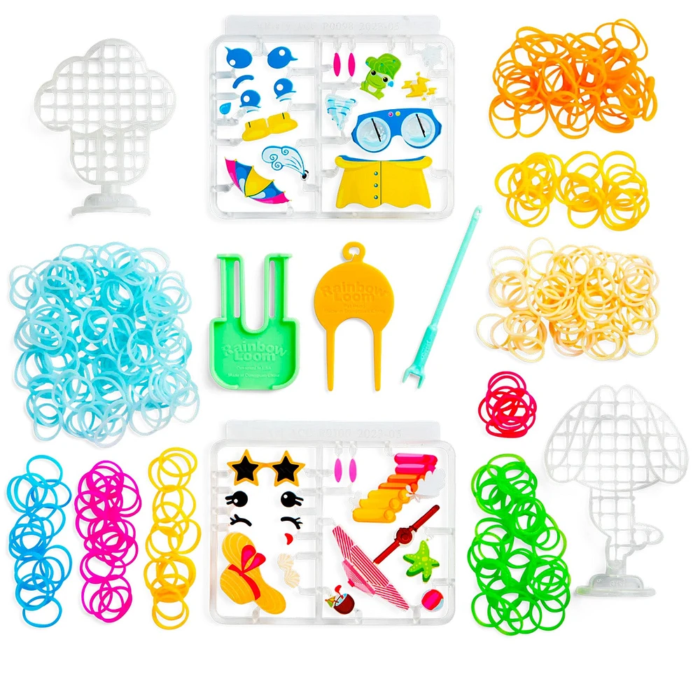 Set of 2 Loomies Rainbow Loom Rubber Band Characters