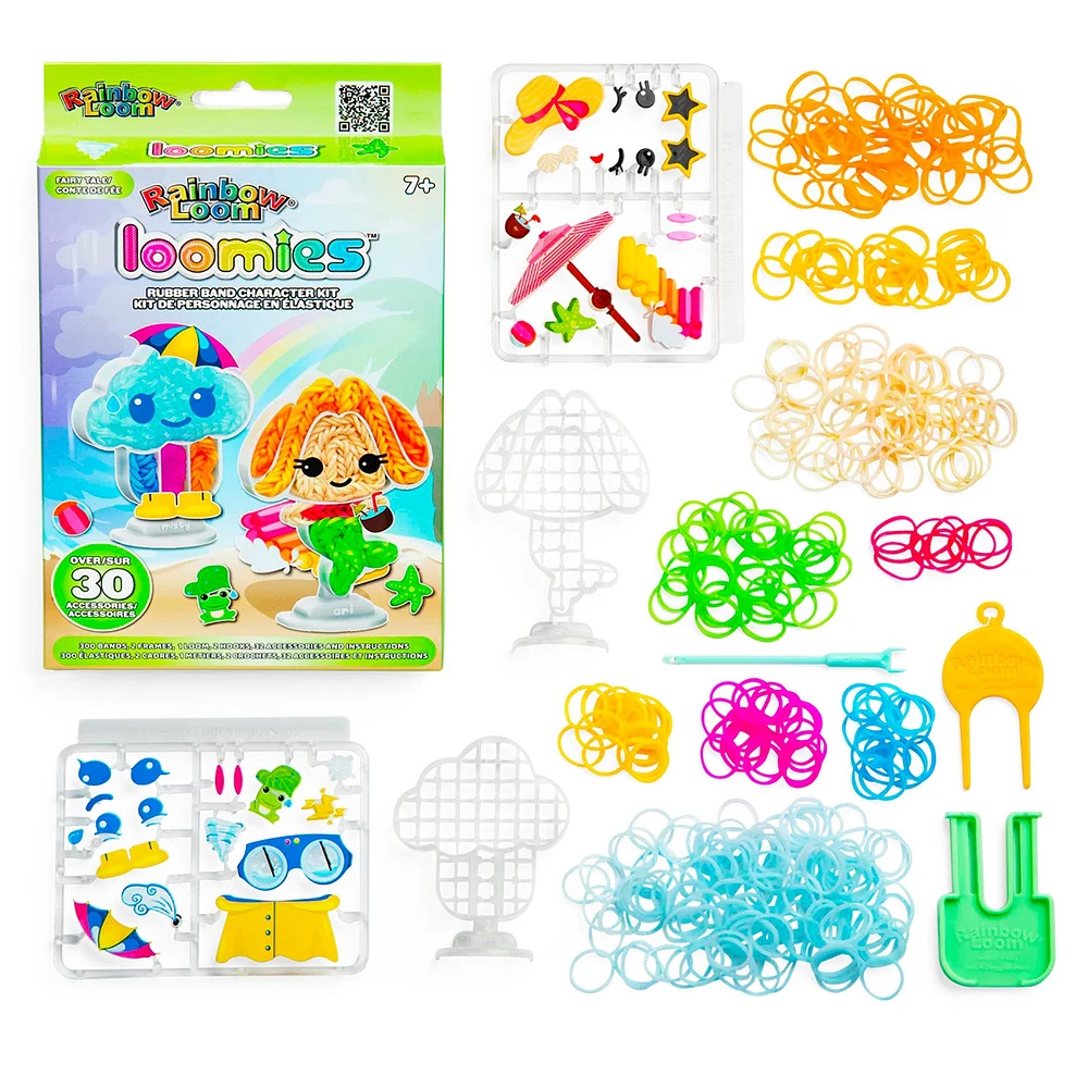 Set of 2 Loomies Rainbow Loom Rubber Band Characters