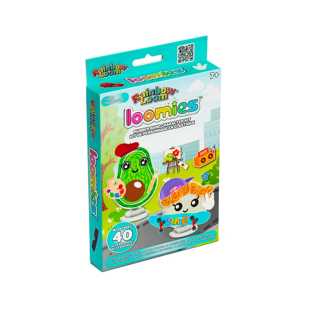 Ensemble de 2 personnage en élastiques Loomies Rainbow Loom - Nourriture