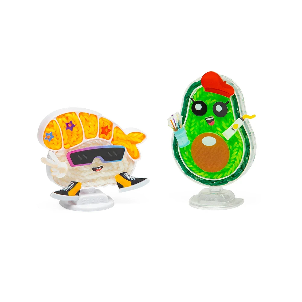 Ensemble de 2 personnage en élastiques Loomies Rainbow Loom - Nourriture