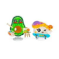 Ensemble de 2 personnage en élastiques Loomies Rainbow Loom - Nourriture