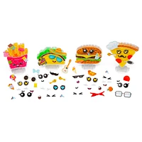 Set of 4 Rainbow Loom Loomies Rubber Band Characters - Food