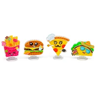 Set of 4 Rainbow Loom Loomies Rubber Band Characters - Food