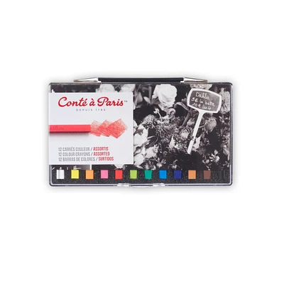 Box of 12 conté square pastels