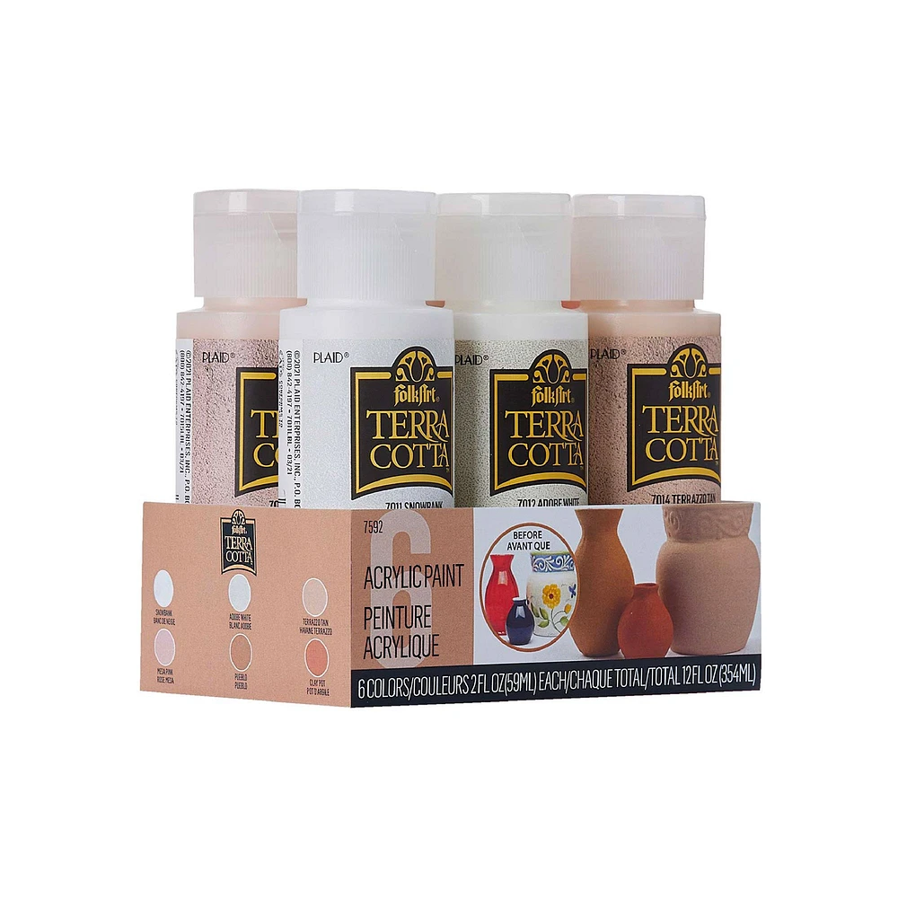 Terra Cotta Acrylic Paint Set - 6 x 2 oz