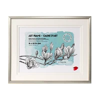 Cadre d'art Magnolia - argent, 12 x 15 po