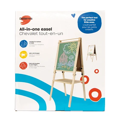 Adjustable Kids' Easel-Blackboard