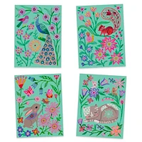 Ens. 4 cartes à gratter - Rencontres