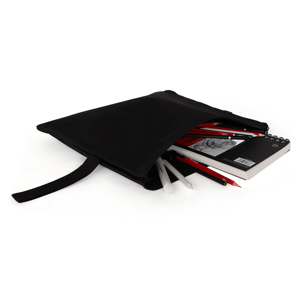 Document Pouch - Black, 13 x 15 in