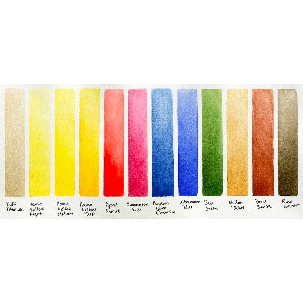 Watercolour Kit - 12 Half Pans