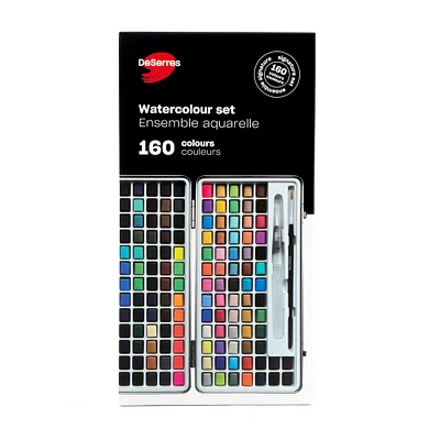 Watercolour Kit - 160 Half Pans