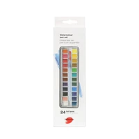 Watercolour Kit - 24 Half Pans