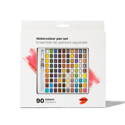 Watercolour Kit - 90 Half Pans