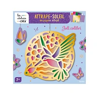 Coffret attrape-soleil en papier vitrail : Joli colibri - French Ed.