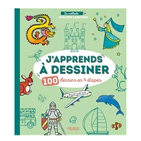 J'apprends à dessiner - 100 dessins en 4 étapes