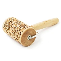 Mini Engraved Rolling Pin - Aztec Pattern
