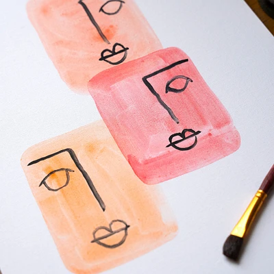 Watercolour Canvas : Standard - 9 X 12 in
