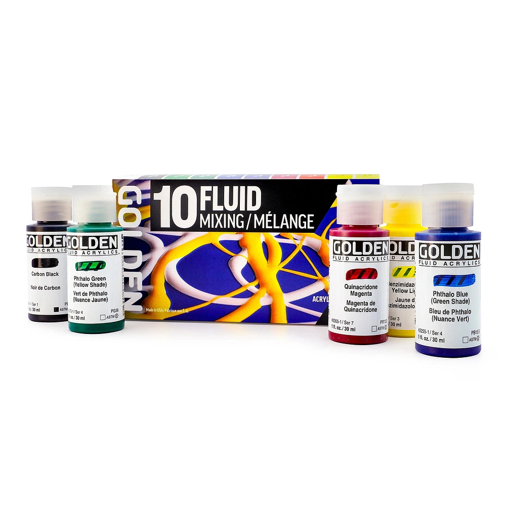 Fluid Acrylic Mixing Kit - 10 Pieces