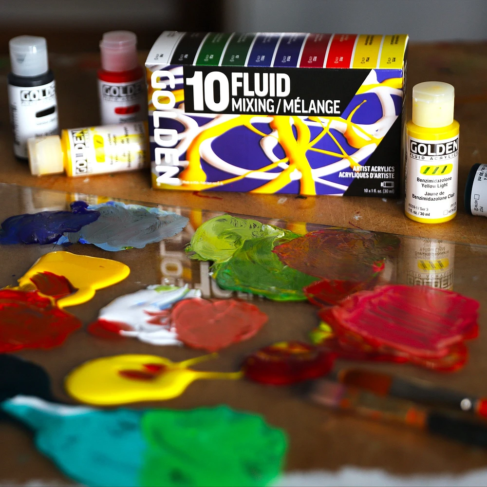 Fluid Acrylic Mixing Kit - 10 Pieces