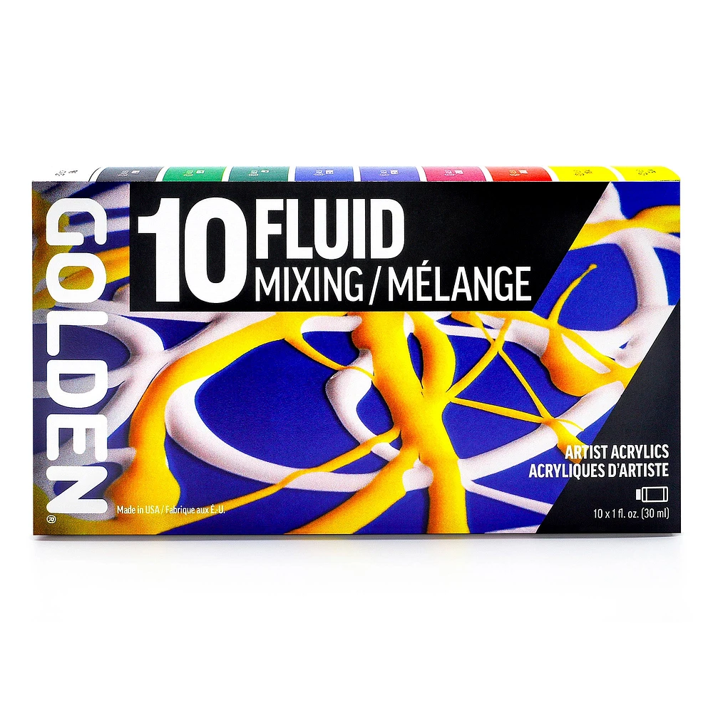 Ensemble mélange acrylique Fluid - 10 pièces