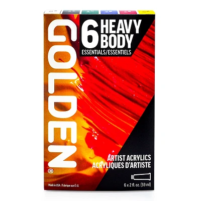 Heavy Body Acrylic Essentials Kit - 6 Pieces