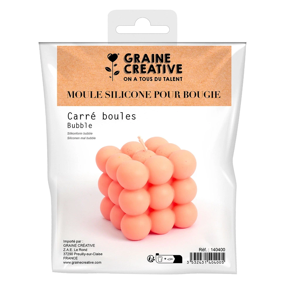 Moule pour bougie en silicone - bulle