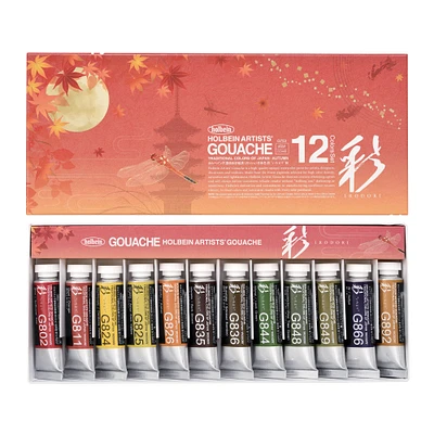 Irodori Gouache Kit - Fall, 12 Pieces