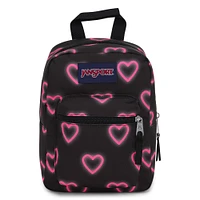 Big Break Lunch Bag - Happy Hearts Black, 8 L