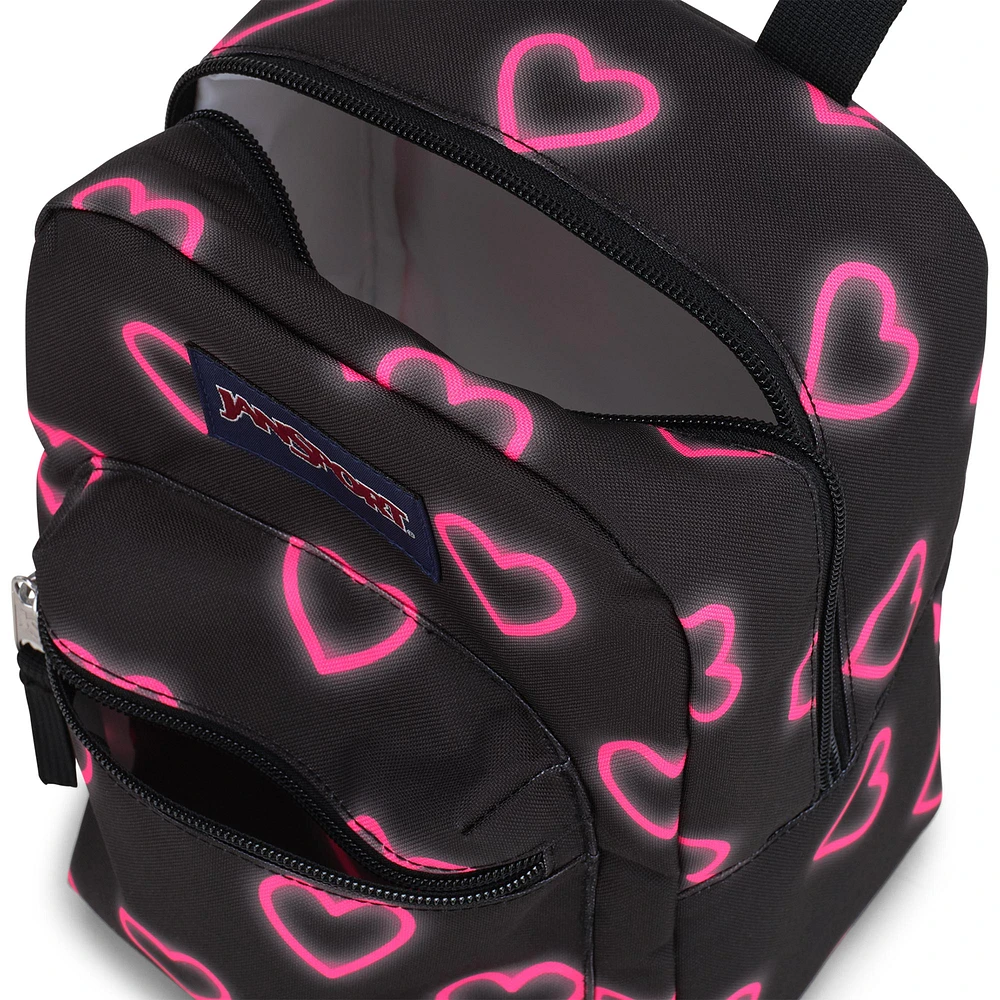 Big Break Lunch Bag - Happy Hearts Black, 8 L