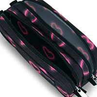 Large Accessory Pouch - Happy Hearts Black, 1.3 L