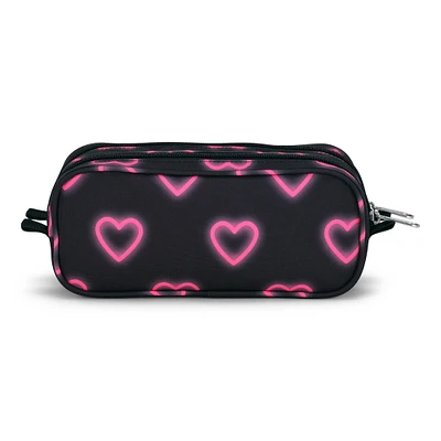 Large Accessory Pouch - Happy Hearts Black, 1.3 L