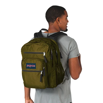 Big Student Backpack - Army Green, 34 L