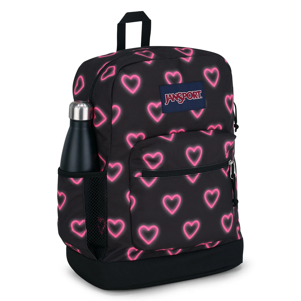 Cross Town Plus Backpack - Happy Hearts Black, 26 L