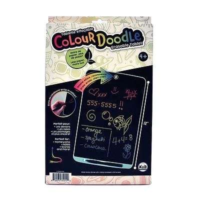 Colour Doodle Erasable Tablet - 12 in.