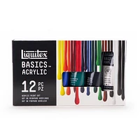 Basics Acrylic Kit - Medium Viscosity, Assorted Colours, 12 Pieces