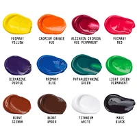 Basics Acrylic Kit - Medium Viscosity, Assorted Colours, 12 Pieces