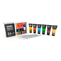 Basics Acrylic - Assorted Colours, 24 x 22 ml