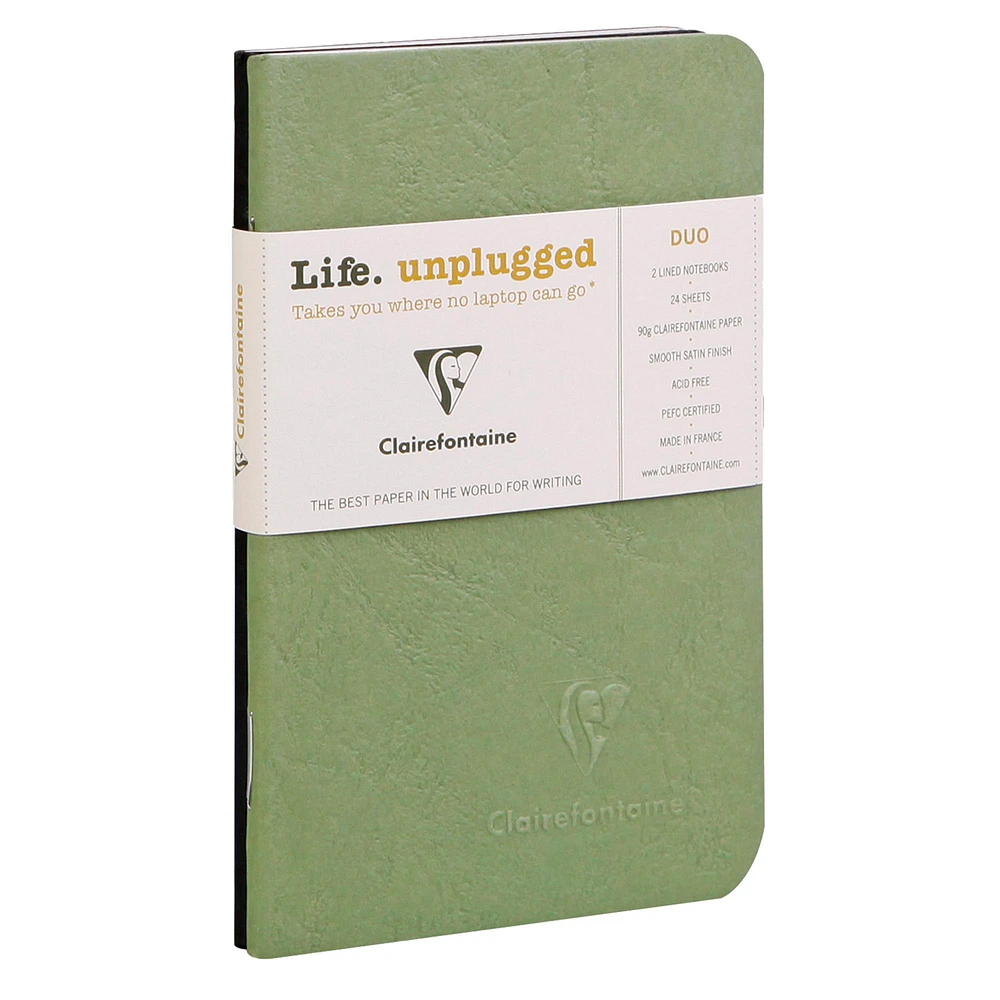 Age Bag Notebook Set - Ruled, Staple-Bound, 7.5 x 12 cm, 2 Pieces