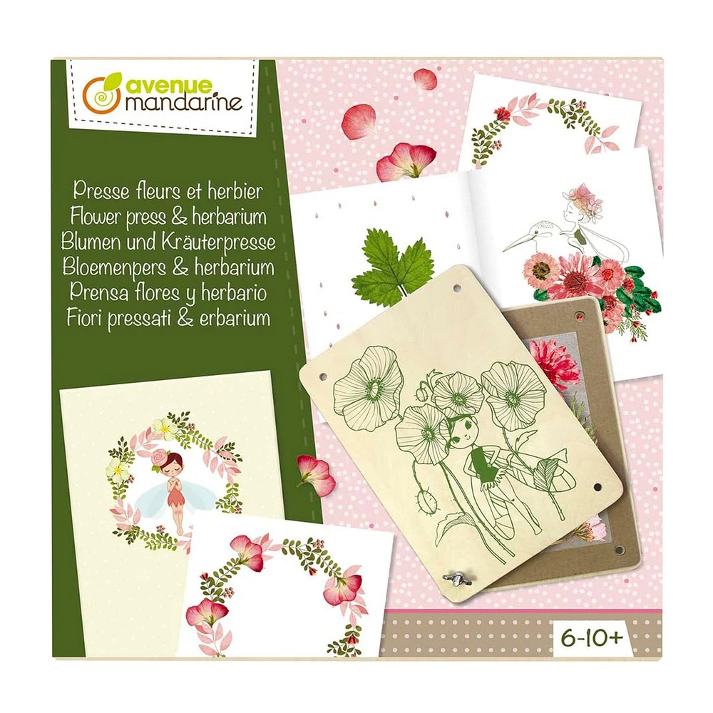 Kit créatif - presse fleurs et herbier