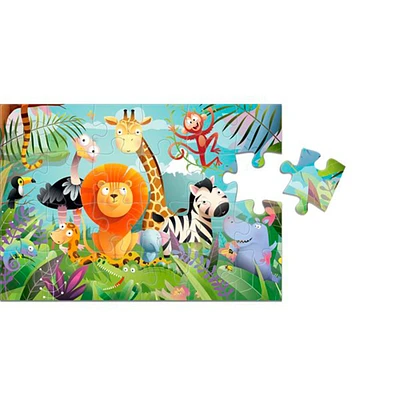 Kids' Puzzles - Wild Animals, 2 x 24 Pieces