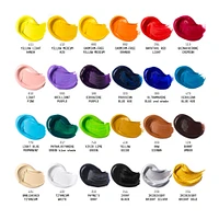 Heavy Body Acrylic - High Viscosity, Essential Colours, 24 Pieces