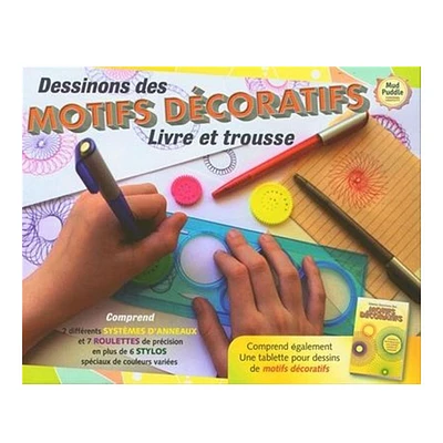 Dessinons des motifs décoratifs - Livre et trousse - French Ed.