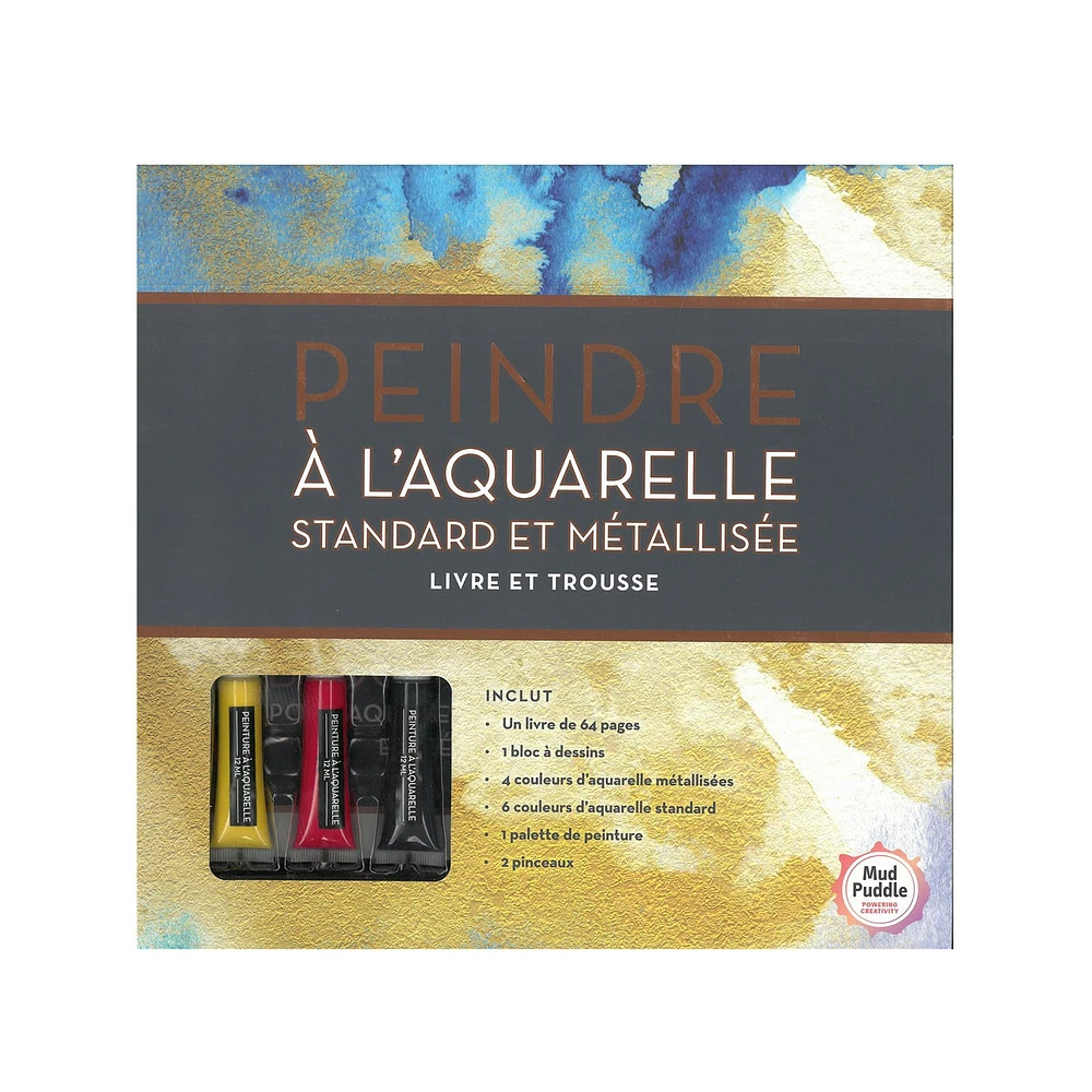 Peindre à l'aquarelle standard et métallisée - French Ed.