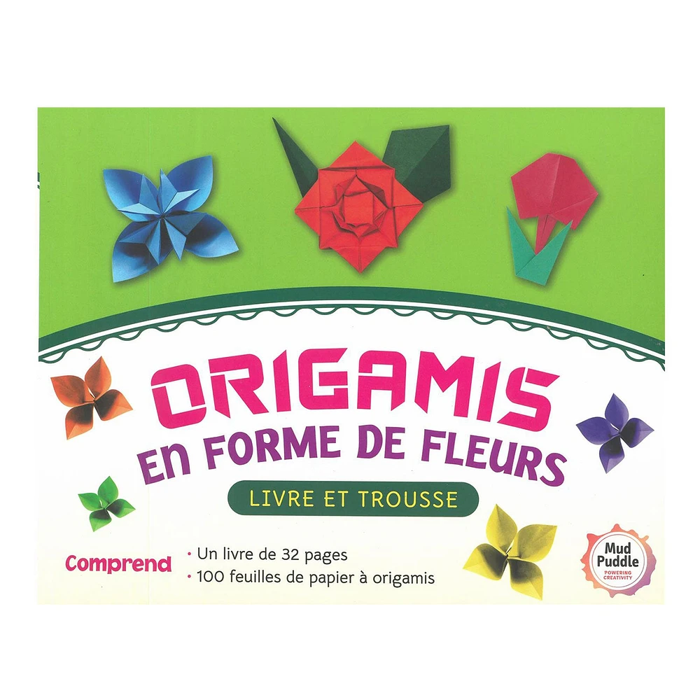 Origamis en forme de fleurs - French Ed.